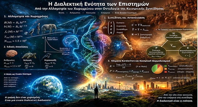 Η Διαλεκτική Ενότητα των Επιστημών: Από την Αλλομετρία του Χωροχρόνου στην Οντολογία της Κοινωνικής Συνείδησης